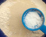 A picture of step 1 of Milo bread.