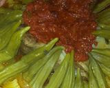 Foto del paso 11 de la receta: Tajín de carne de ternera con gombos y salsa de tomate - Mlokhiya