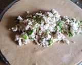 A picture of step 3 of Gujiya like Paneer paratha.