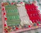 Foto del paso 3 de la receta: Tarta de chuches bandera de Italia