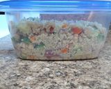 A picture of step 5 of Greek Style Quinoa Salad.