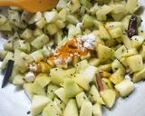 A picture of step 2 of Raw Mango Curry/Subji.