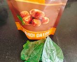 A picture of step 1 of Paan dates milkshake / paan shots/ Betel leaves drink 🍷🍻.