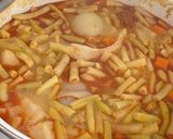 Csülkös, kolbászos zöldbableves 🤤 recept fázis 2 fotója