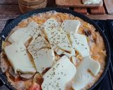 Foto langkah ke 5 dari resep Cream Soup Makaroni / Fusili Shitake Mushroom Bolognese Cheese.