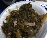 A picture of step 3 of Instapot Kale and Salt Pork.