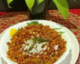 A picture of step 5 of Carrot Poriyal.