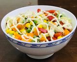 Hình bước làm 4 của món Nui trộn salad