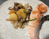 Foto del paso 10 de la receta: Salmón con patatas y champiñones