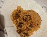 A picture of step 7 of Fried beef jollof rice.