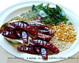 A picture of step 2 of Paruppu keerai (Kulfa Ka Saag in Hindi, Purslane in English) koottu.