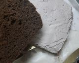 A picture of step 9 of Chocolate Mirror Glaze Cake without Egg, Maida & heart cake Mold.