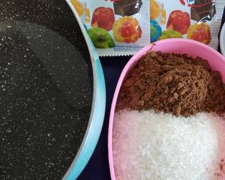 Puding Lumut Lapis Coklat langkah memasak 4 foto