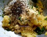 A picture of step 1 of Parmesan cheese potato balls.