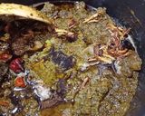 A picture of step 5 of Palak Gosht (My Style).