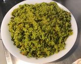 Une image de l'étape 6 de Riz « vert » aux petits pois épicés.