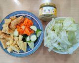 如何用鹽麴來料理？🤔鹽麴時蔬炒豆包😍的食譜步驟1照片