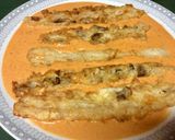 Foto del paso 4 de la receta: Espárragos rellenos de setas con salsa de piquillos