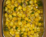 A picture of step 3 of Corn chaat.