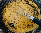 A picture of step 7 of Sharagwani Shing Nu Shaak (Moringa curry).