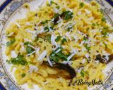 A picture of step 5 of Khandvi Noodles.