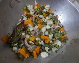 A picture of step 7 of Veg mataka biryani.