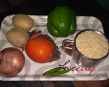 हेल्दी वेज दलिया (healthy veg daliya recipe in Hindi) रेसिपी चरण 1 फोटो