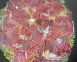 Foto del paso 3 de la receta: Tortilla de judías verdes rellena de jamón