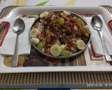 A picture of step 5 of Sooji dahi bhalle with crispy papdi.