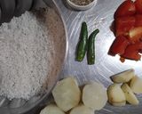 A picture of step 1 of Samak Rice Khichdi.