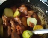 A picture of step 4 of Tinday Gosht.