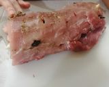 Foto del paso 6 de la receta: Lomo de cerdo sellado y relleno con arroz a la jardinera