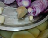 Bengali goat meat curry with potato recipe step 1 photo