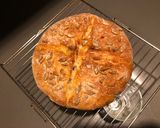 A picture of step 12 of No-Knead Milk and Nut European Bread.