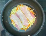 รูปขั้นตอนการทำที่ 5 ของ พิซซ่าญี่ปุ่น (Okonomiyaki) 🥓