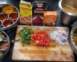 A picture of step 1 of Nagpuri special spicy saoji masala mutton.