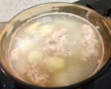 Hình bước làm 3 của món Canh Khoai Từ Nấu Tôm