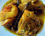 Foto del paso 14 de la receta: Pollo en salsa verde cremosa con champiñones laminados