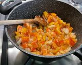 Une image de l'étape 10 de Conserve de concassée de tomates, ail, basilic et oignon blanc.