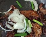 Gambar langkah 2 resipi Beef Bulgogi Sandwich.