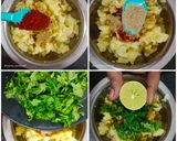 A picture of step 6 of Sev Puri.