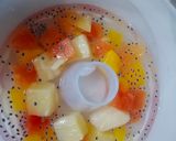 Foto langkah ke 2 dari resep Puding buah with premium with vla.