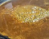 A picture of step 3 of Cream Custard shots with orange sauce.