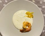 Foto del passaggio 4 della ricetta Crema di burrata al timo, zeste di limone e gamberone croccante all'arancia