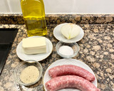 Foto del paso 1 de la receta: Pastel salado de patata, butifarra y mozzarella