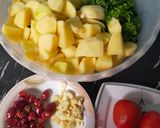 A picture of step 1 of Aloo Methi.