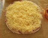 A picture of step 9 of Heart shaped Veg pizza.