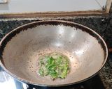 A picture of step 8 of Kollu chutney.