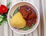 A picture of step 7 of Eba, Okro Soup & Stew.