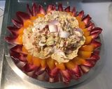 Une image de l'étape 9 de Salade composée à la mortadelle (tomates ananas,endives rouges et castelfranco).